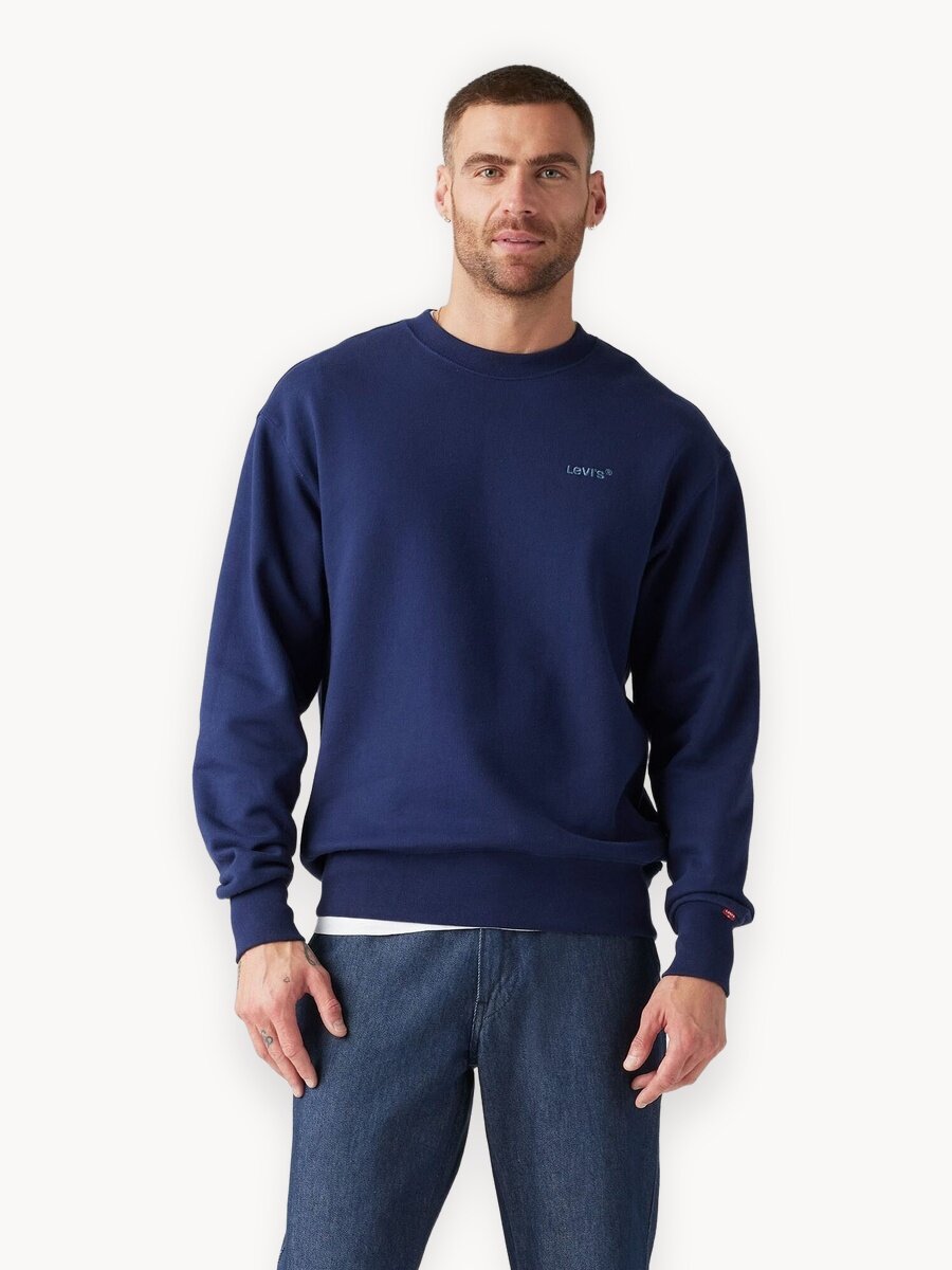 Свитшот Levi's AUTHENTIC CREW, размер XL, , синий