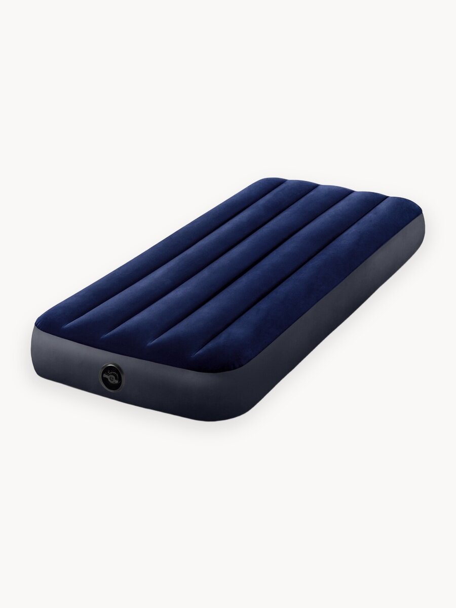 Кровать надувная INTEX 64756, 76x191x25 см, синяя, одноместная