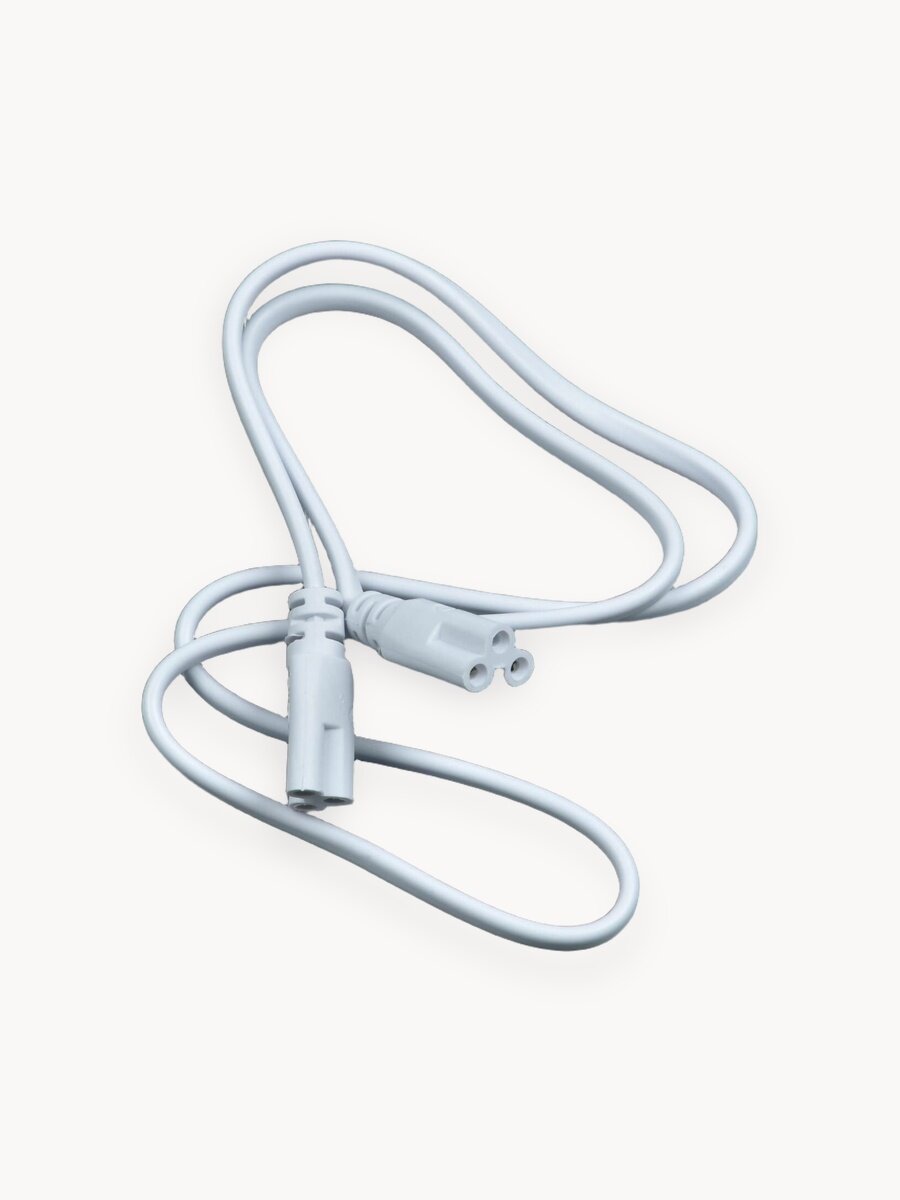 Провод для соединения светильников для растений ULI-P, трехконтактный (3-pin), 80 см, белый. TM Uniel