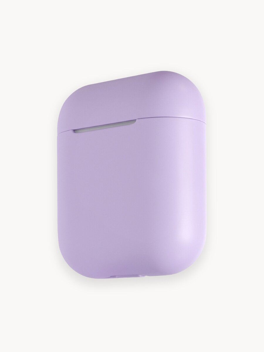 Чехол для наушников Apple AirPods 2 силиконовый SSY, мягкое покрытие, сиреневый