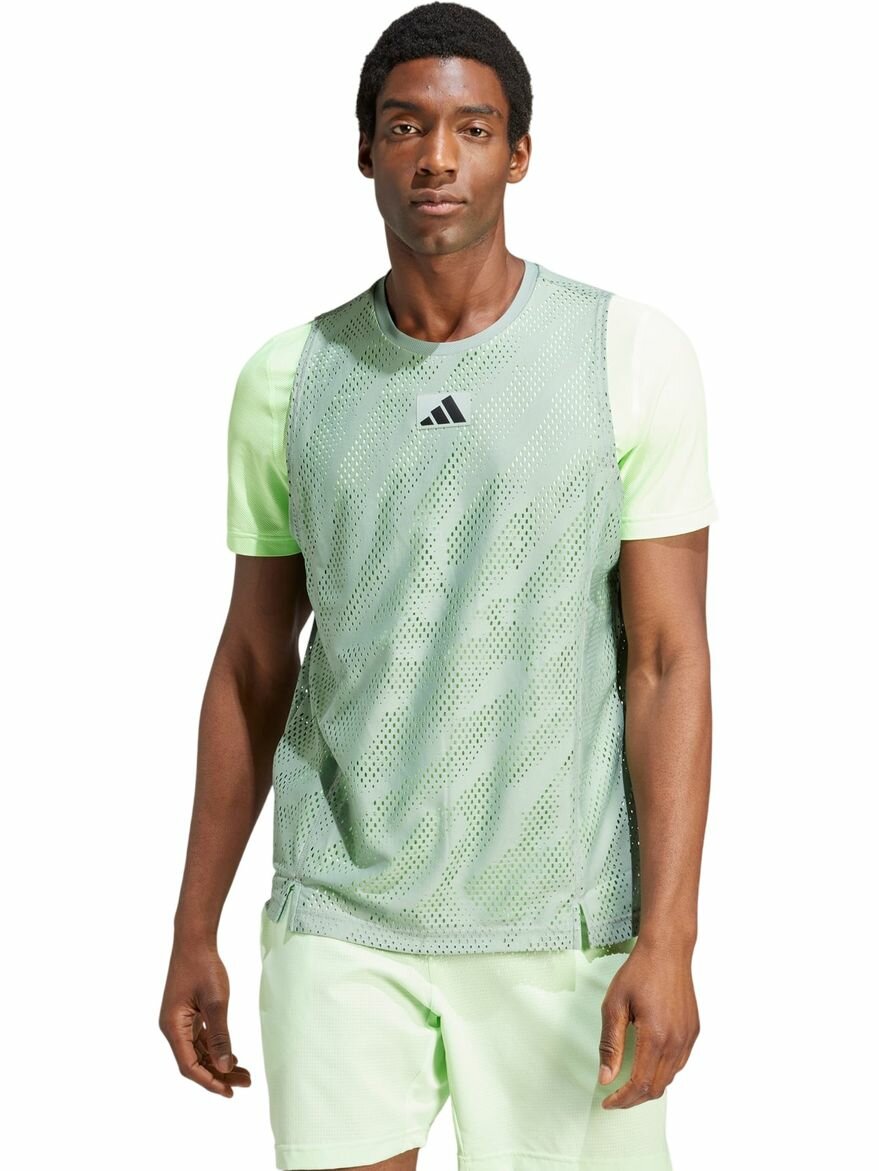 Футболка adidas Mesh Tee Pro размер L INT зеленый