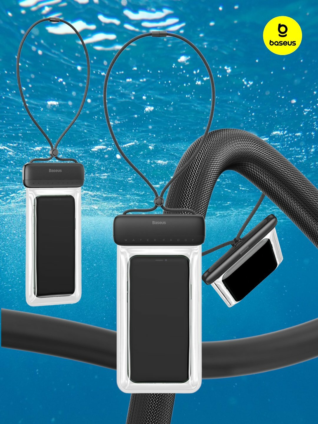 Водонепроницаемый чехол Baseus AquaGlide Waterproof Phone Pouch with Slide Lock