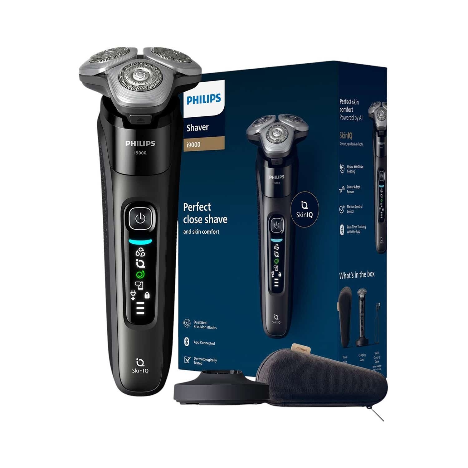 Электробритва Philips S5885 с триммером, технология SkinIQ, LED-дисплей