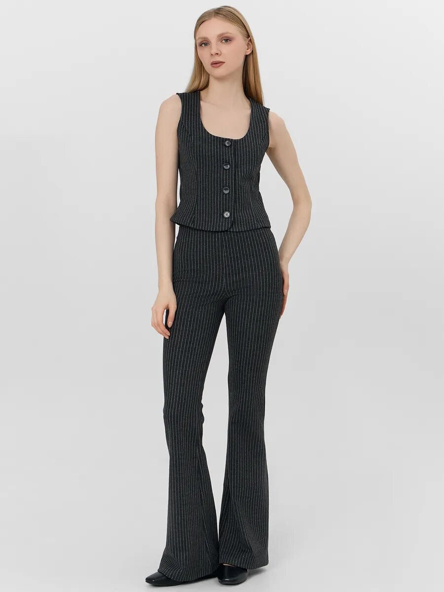 Жилет MARK FORMELLE классический, размер 42, коричневый — фото 1