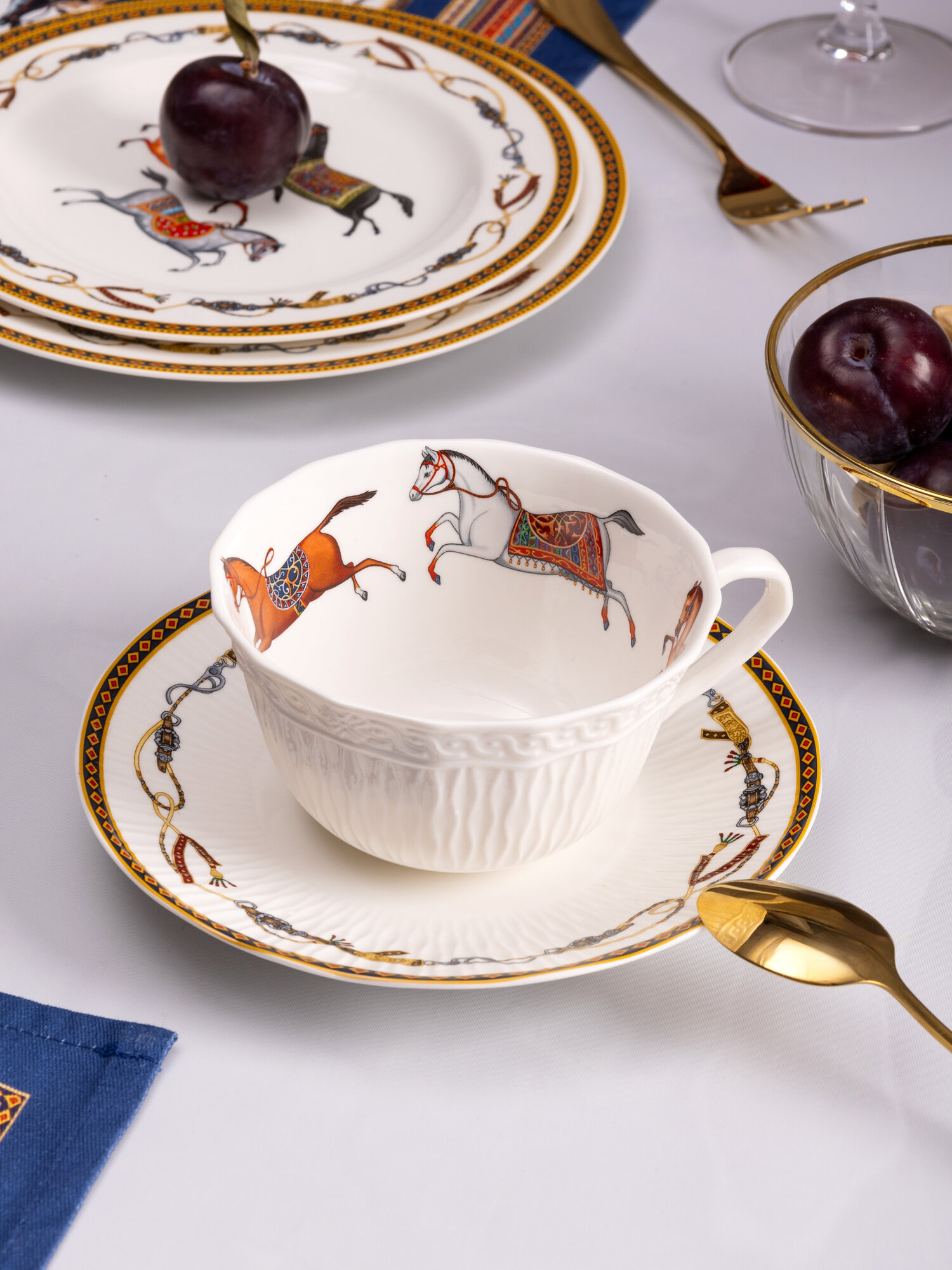 Чайная пара Lefard "Passage", 330 мл, фарфоровая, для чая и кофе — фото 1