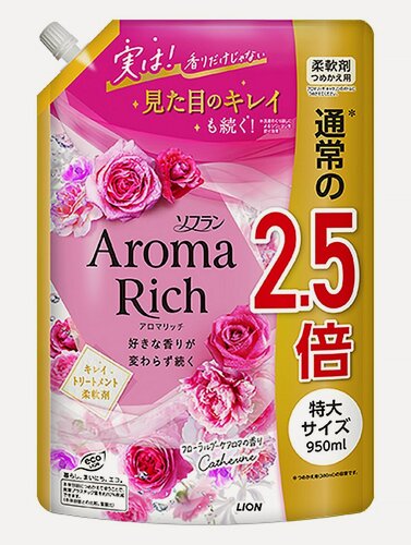 Изображение товара LION Кондиционер для белья формула сохранения аромата с натуральными маслами Aroma Rich Catherine 950 мл