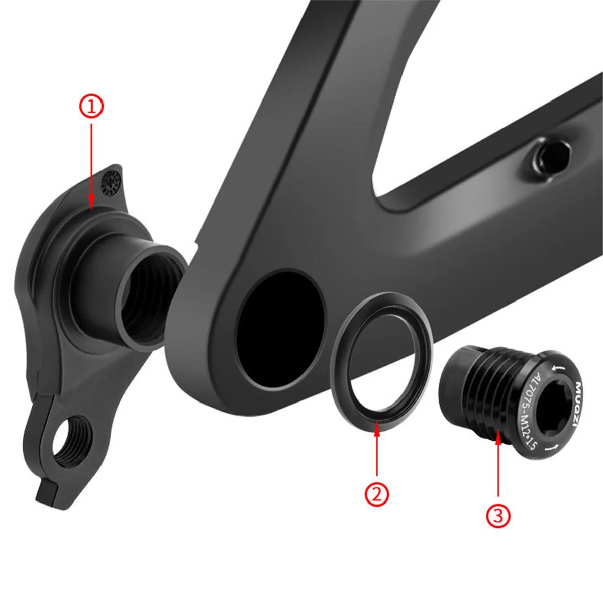 MUQZI для SRAM UDH, вешалка для заднего переключателя рамы M12X1.0, адаптер для крючка переключателя велосипеда M12-1,0