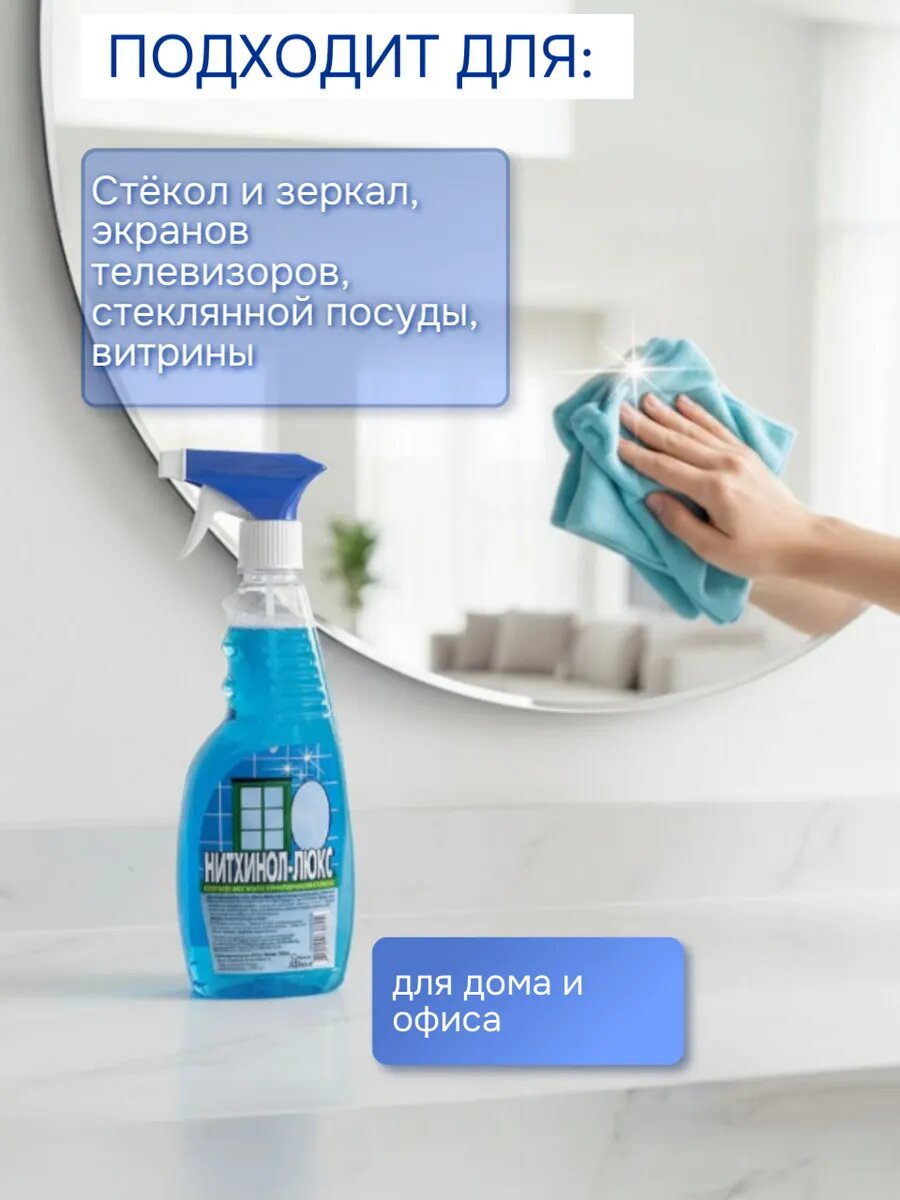 Средство для мытья стекол и зеркал набор 8 шт — фото 1