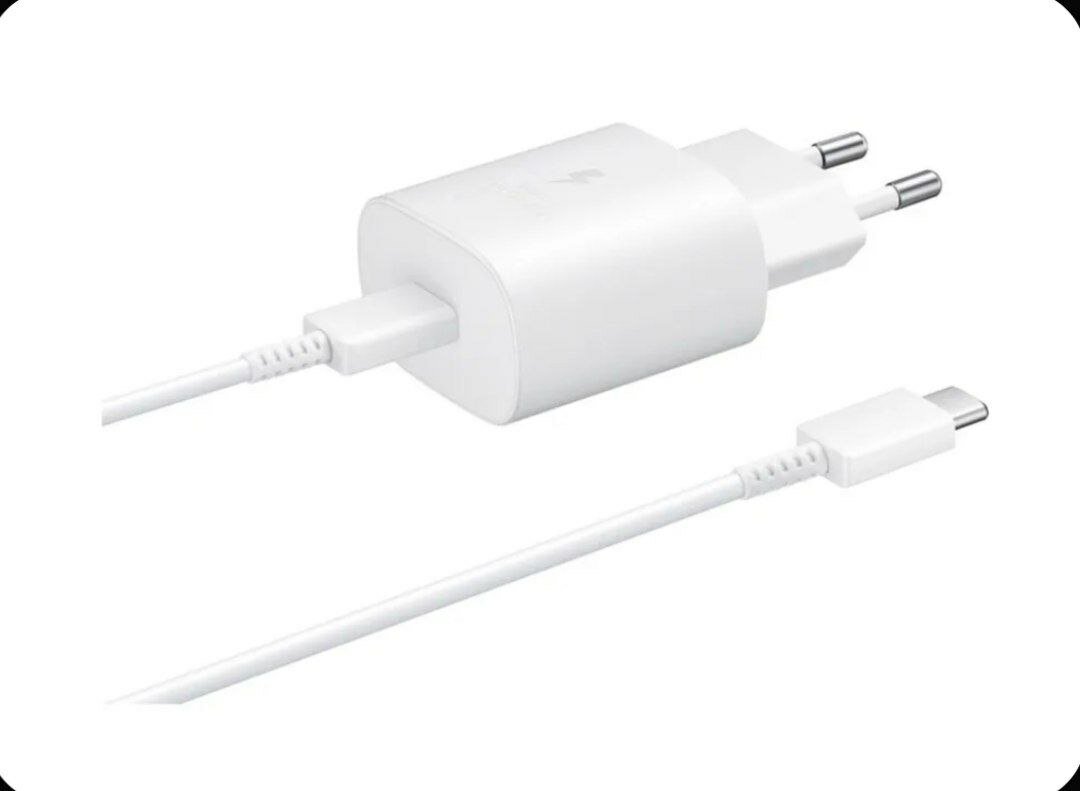 Зарядное устройство Samsung 45 Вт, 25 Вт, кабель Type-C, быстрое зарядное устройство — фото 1