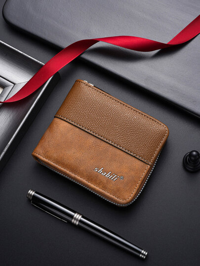 Кошелек , фактура зернистая, светло-коричневый — фото 1