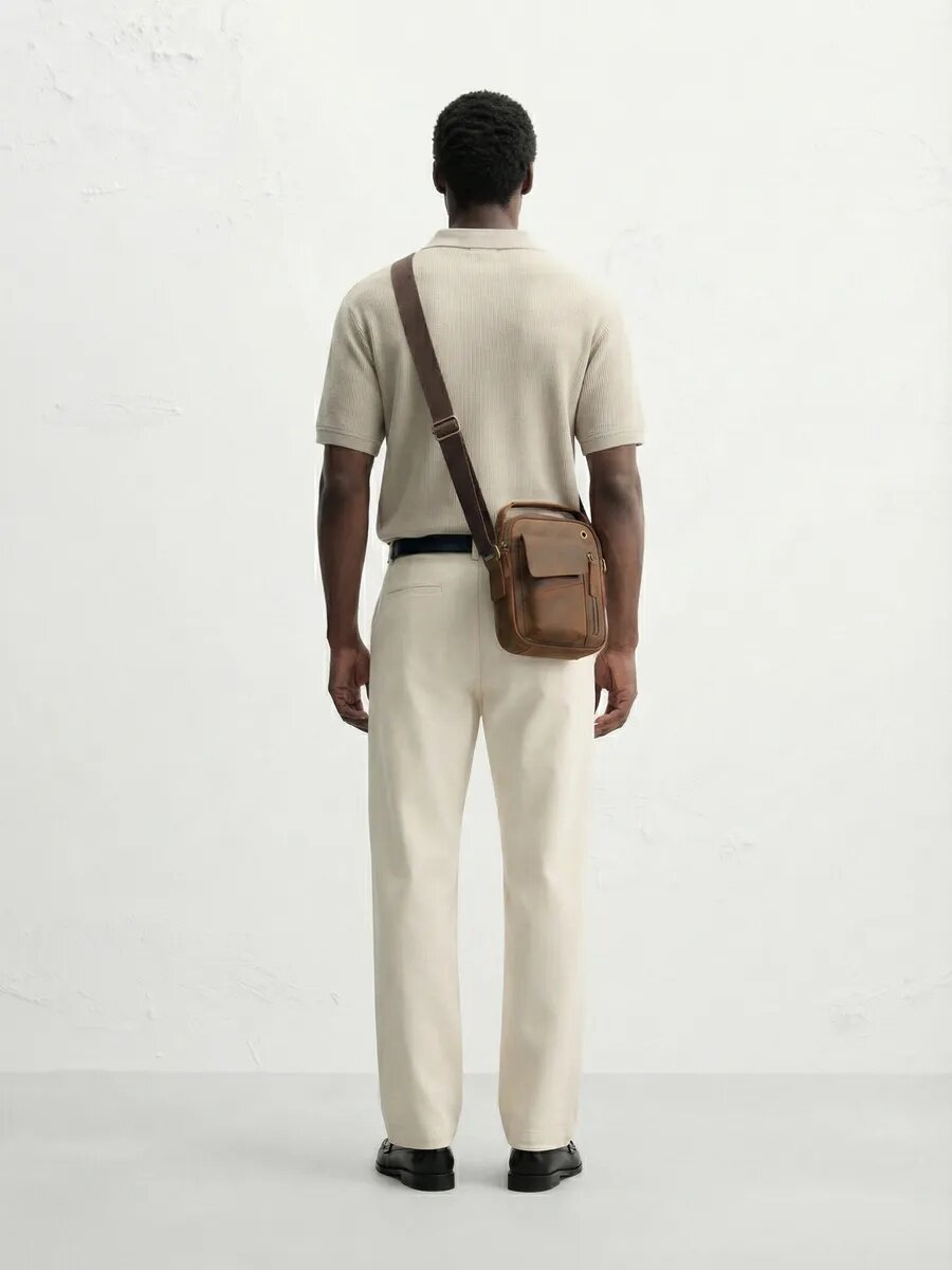 Сумка Daniele Riccardi, фактура матовая, коричневый — фото 1