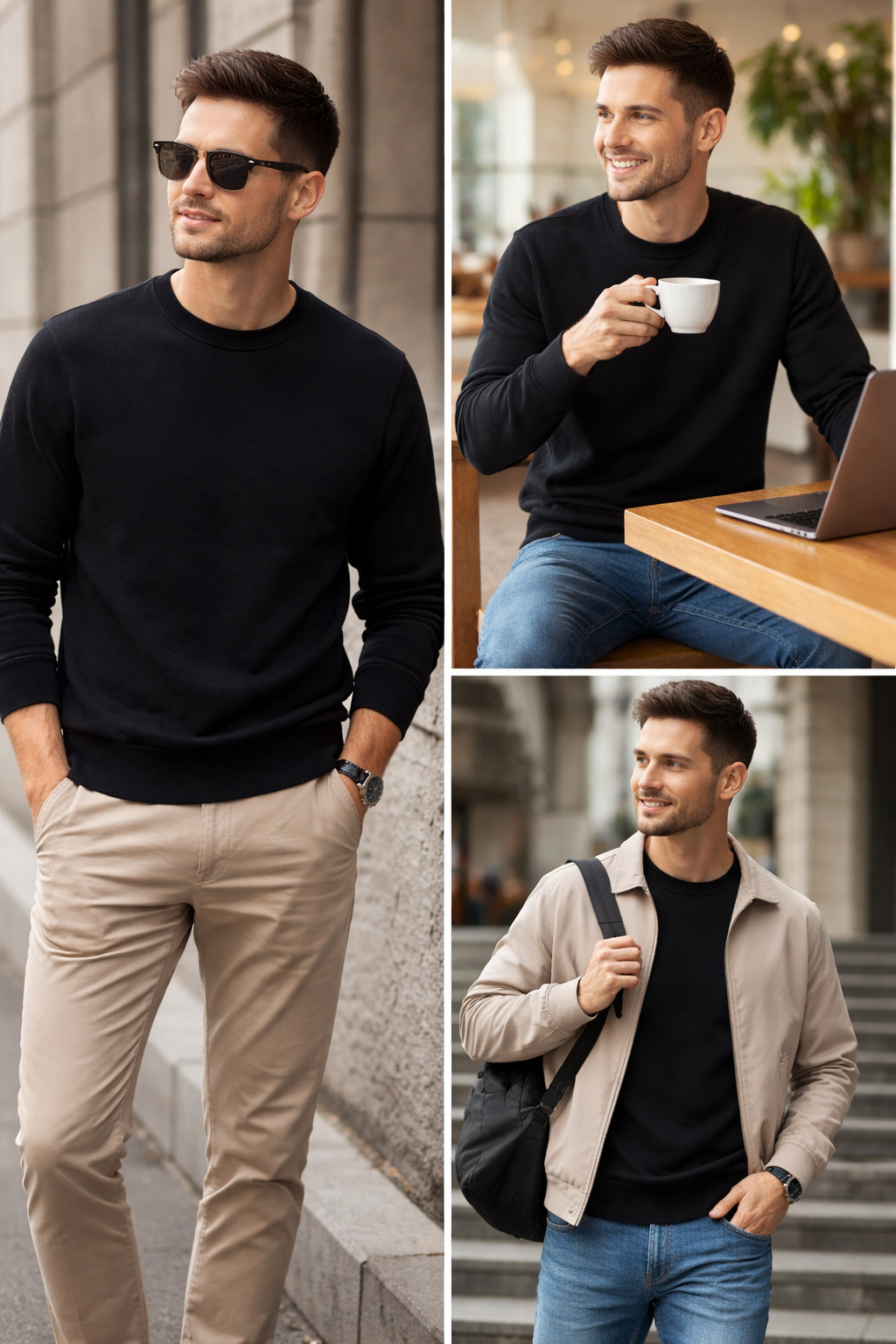 Свитер Sela +18, размер L, 10 черный — фото 1