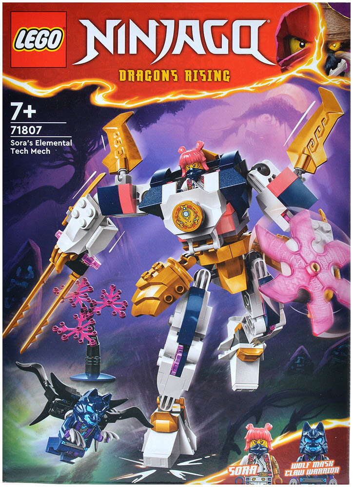 Конструктор LEGO Ninjago "Элементальный технический робот Соры" — фото 1