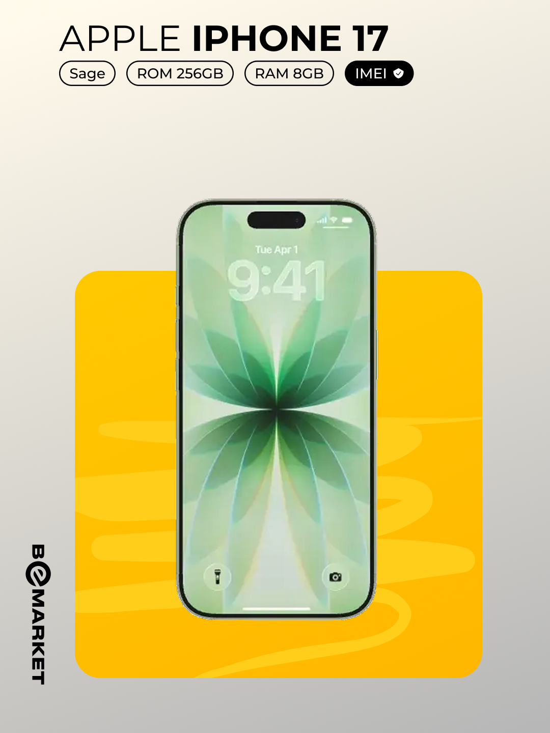 Смартфон Apple iPhone 17 Sage 256 GB (SIM + eSIM) | Официальный IMEI — фото 1