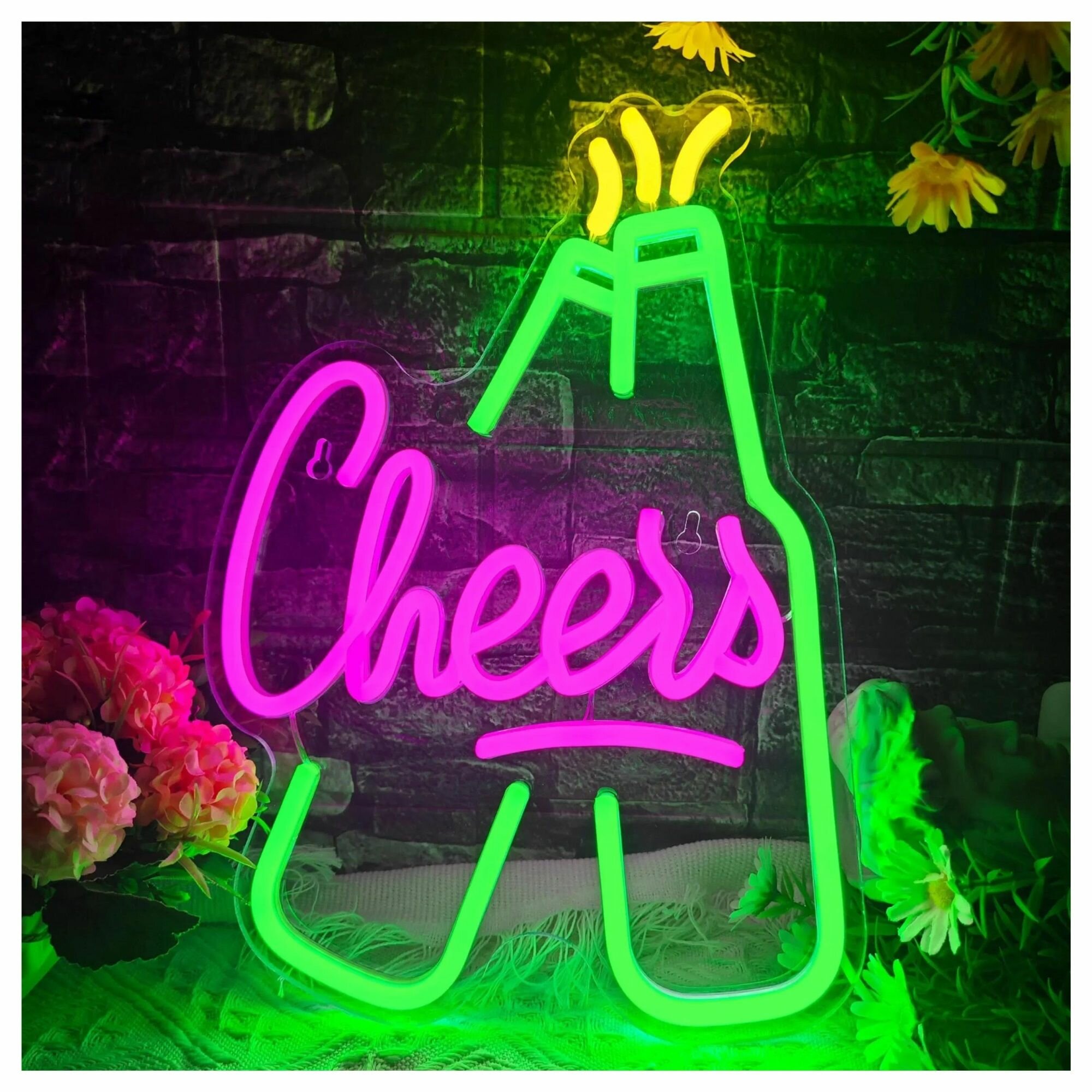 Cheers Неоновая Вывеска 25смx34см