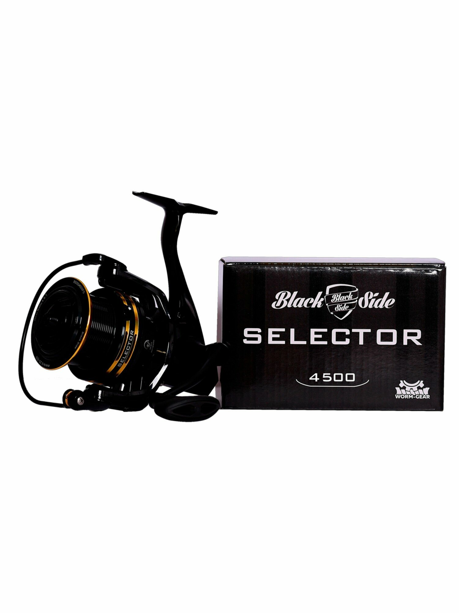 Катушка для спиннинга Black Side Selector 4500FD (6+1 подш.), катушка для удочки, фидера, рыболовная