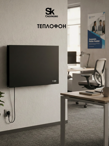 Изображение товара Электрический инфракрасный обогреватель Теплофон эргпа 0.7/220(п) черный напольный (700 Вт, терморегулятор, IP54)