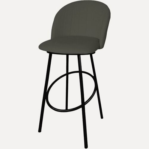 Изображение товара Комплект стульев домашних M-group полубарный, серый, чёрные ножки (2 шт), шт