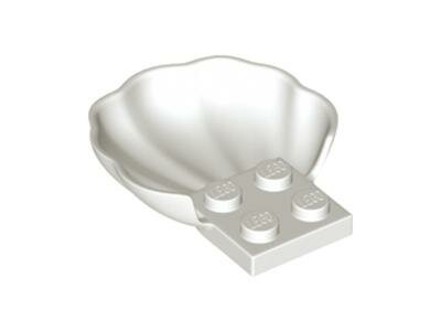 Деталь Lego 18970 Clam / Scallop Shell with 4 Studs