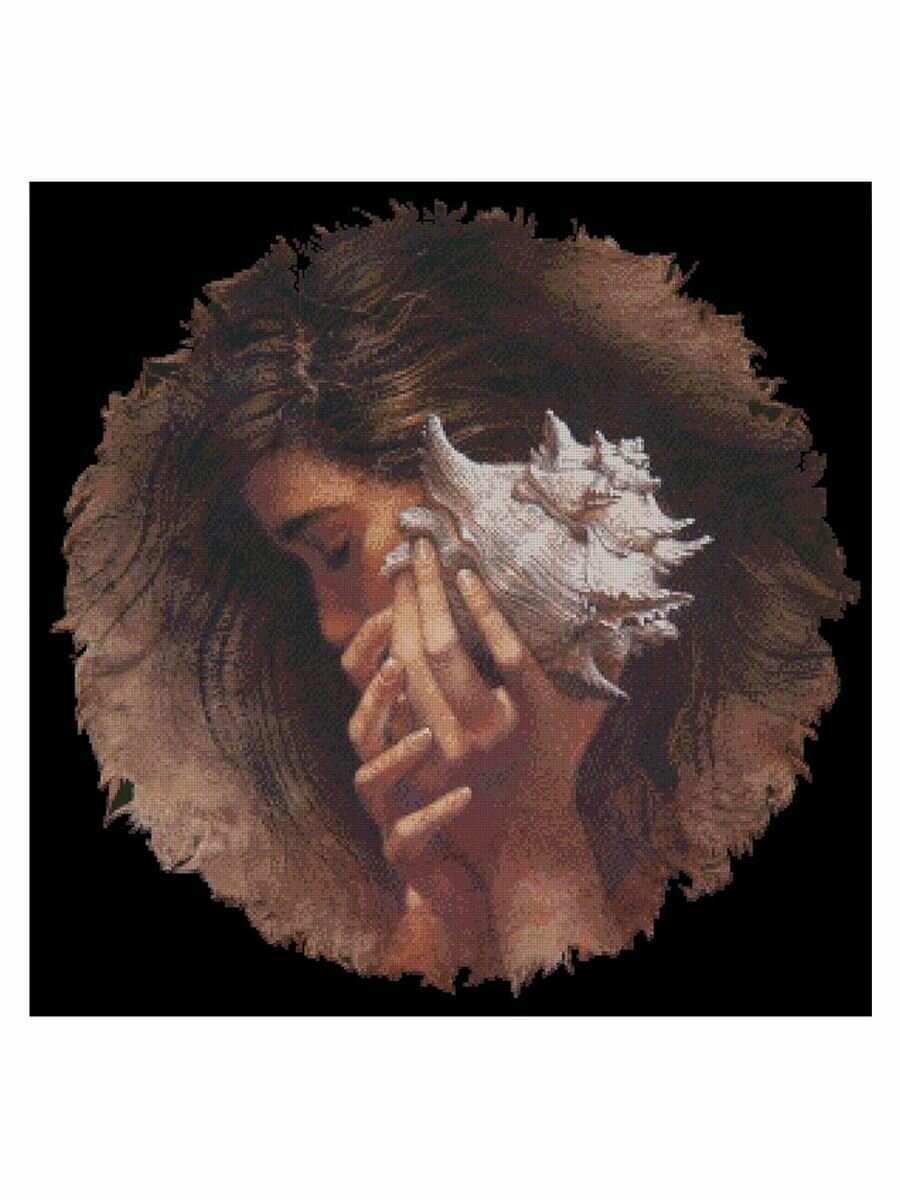 14CT Набор для вышивания крестом Amishop "Whispering Sea" DIY, 286 x 282 стежков, 60 цветов, 51 x 52 см
