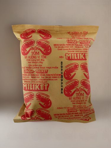 Изображение товара Лапша быстрого приготовления MILIKET Бон том со вкусом креветки 80 г, Вьетнам