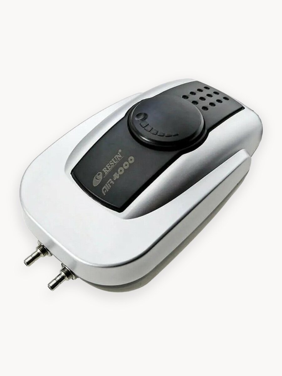 Аквариумный компрессор AIR-4000 двухканальный до 400 литров