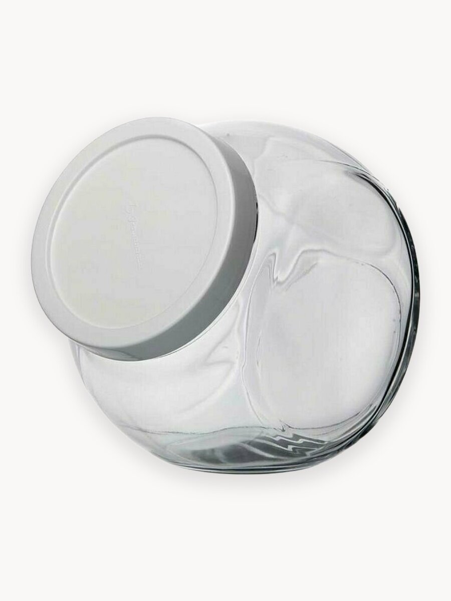 Банка Pasabahce Bella, стекло, пластик, с крышкой, прозрачная, 2140мл