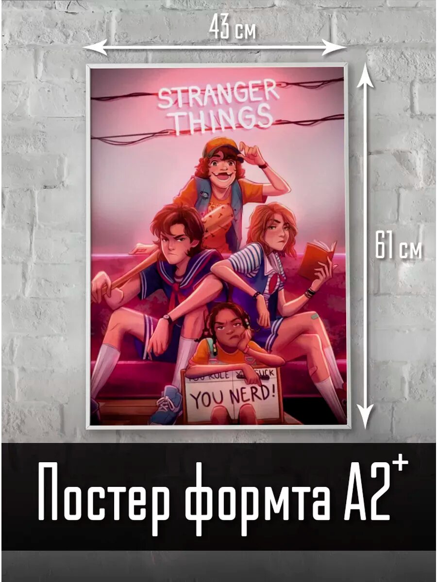 Осд постер А2 Очень странные дела Stranger Things