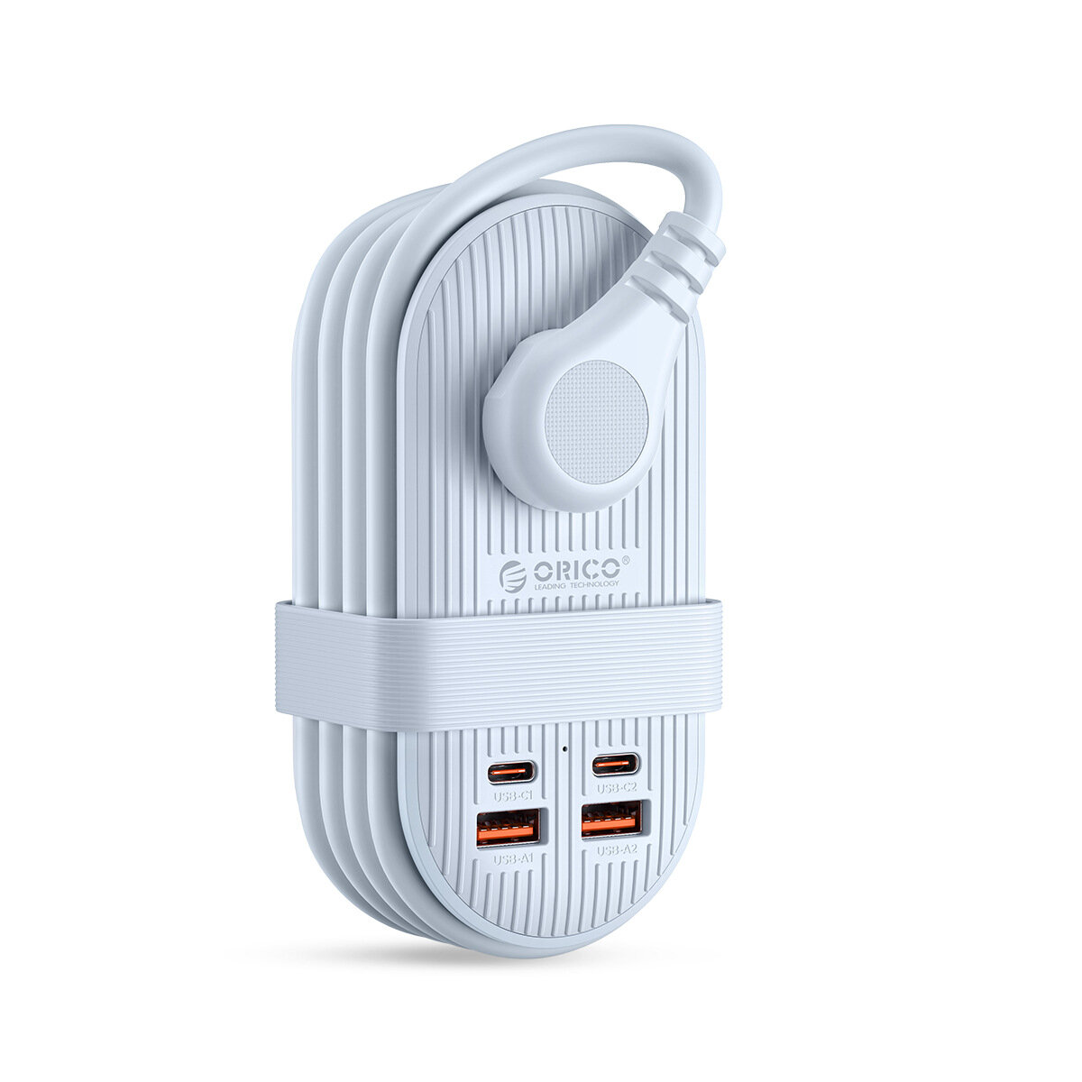 ORICO Портативная розетка 45W быстрая зарядка, 3A 2U 2C USB выход защитный адаптер штекер для дома - Синий