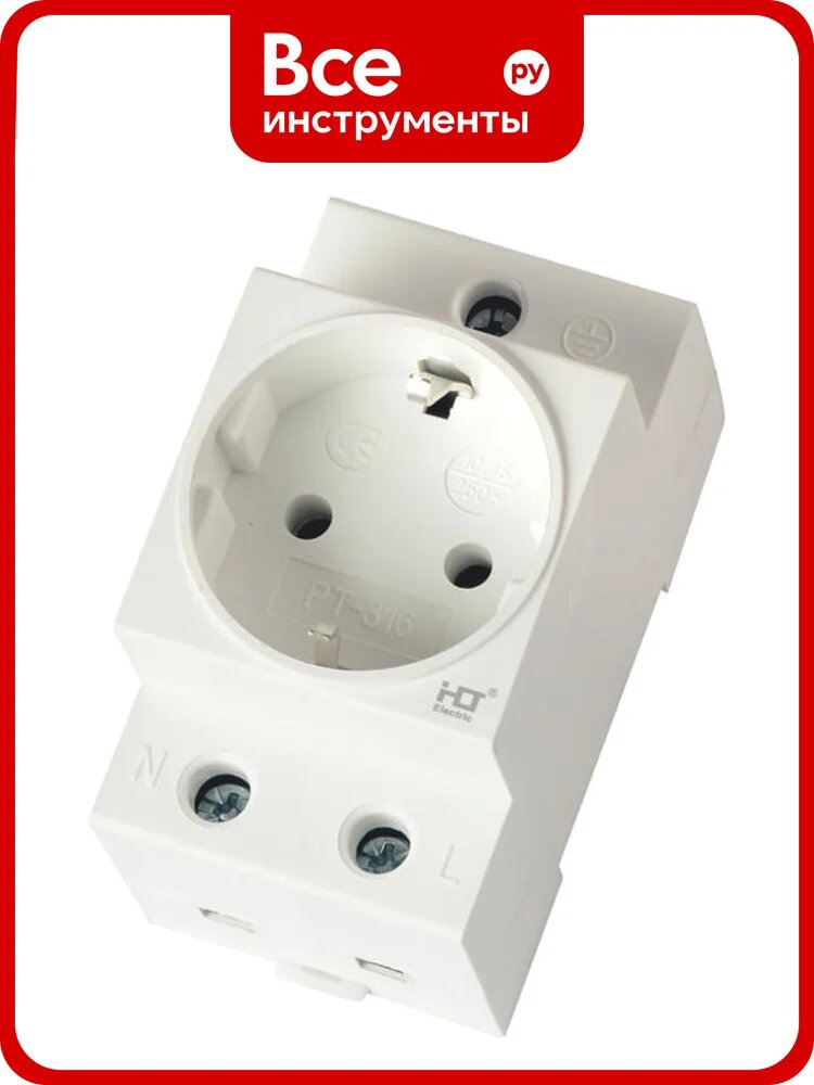 Розетка на дин-рейку HLT РД-316 16A IP20 083-13-001