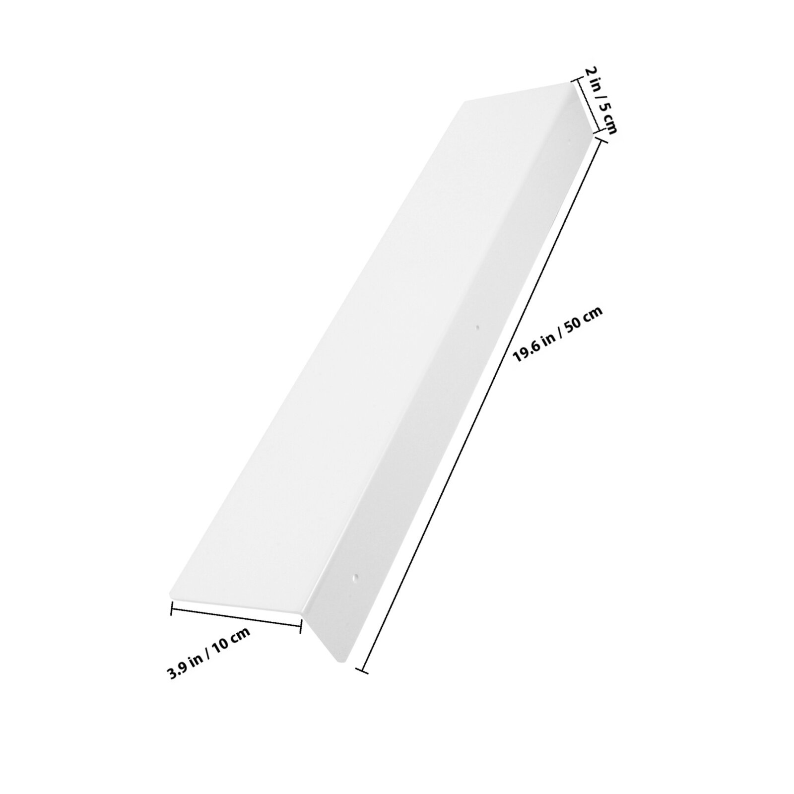 Полка Для Ванной На Скотче Универсальная Белая 50.00X10.00X5.00Cm