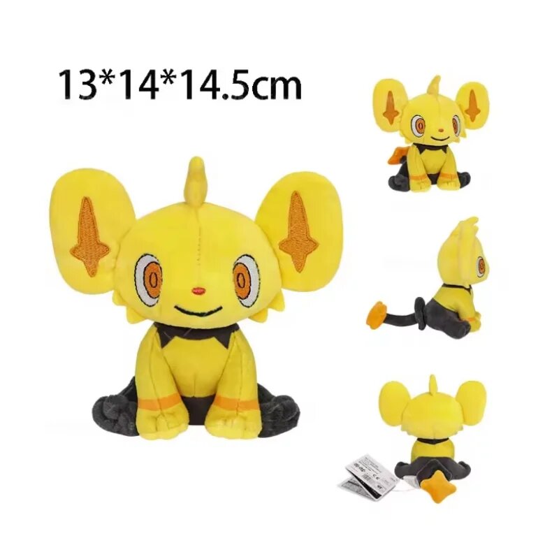 Мягкие игрушки TAKARA TOMY Покемон: Мини-Мимикю, Райчу, Псайдак, Оддис, Ратата, Оманит, Shiny Shinx