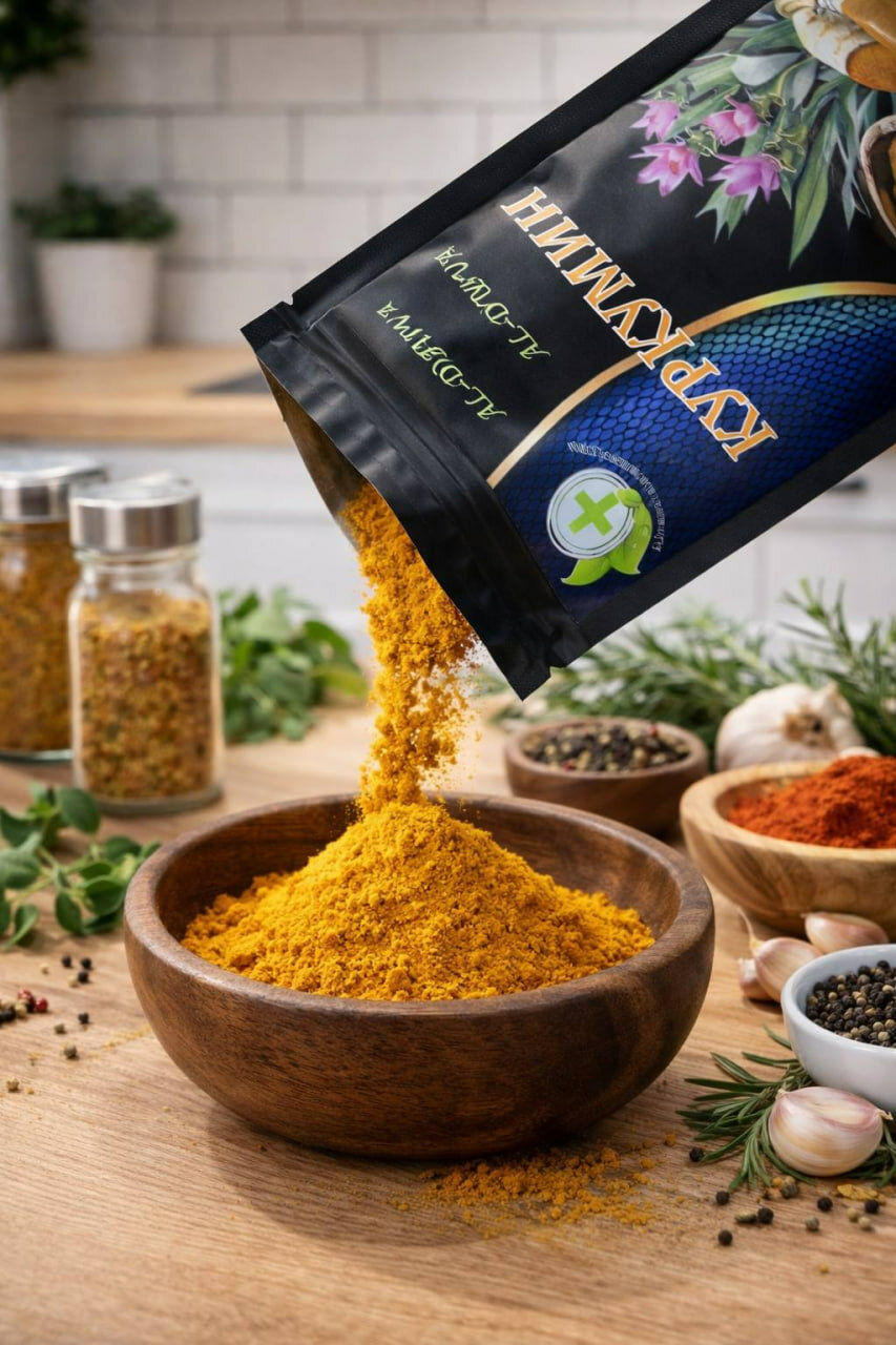 Куркумин Al-Dawa, золотой порошок, антиоксидант, улучшение пищеварения, — фото 1