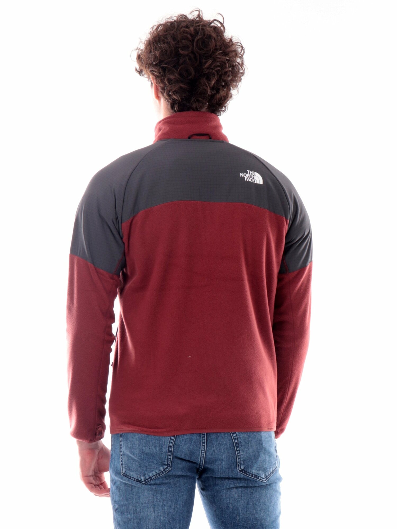 Толстовка спортивная The North Face, размер L, , бордовый — фото 1