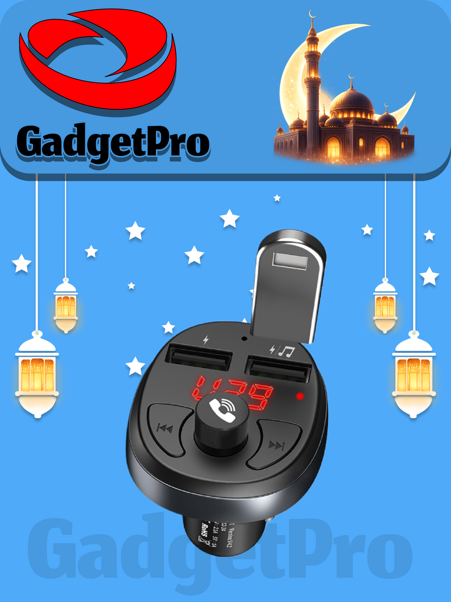 FM-трансмиттер Hoco E41 черный: Bluetooth, USB, MP3, для авто, надежный, современный — фото 1