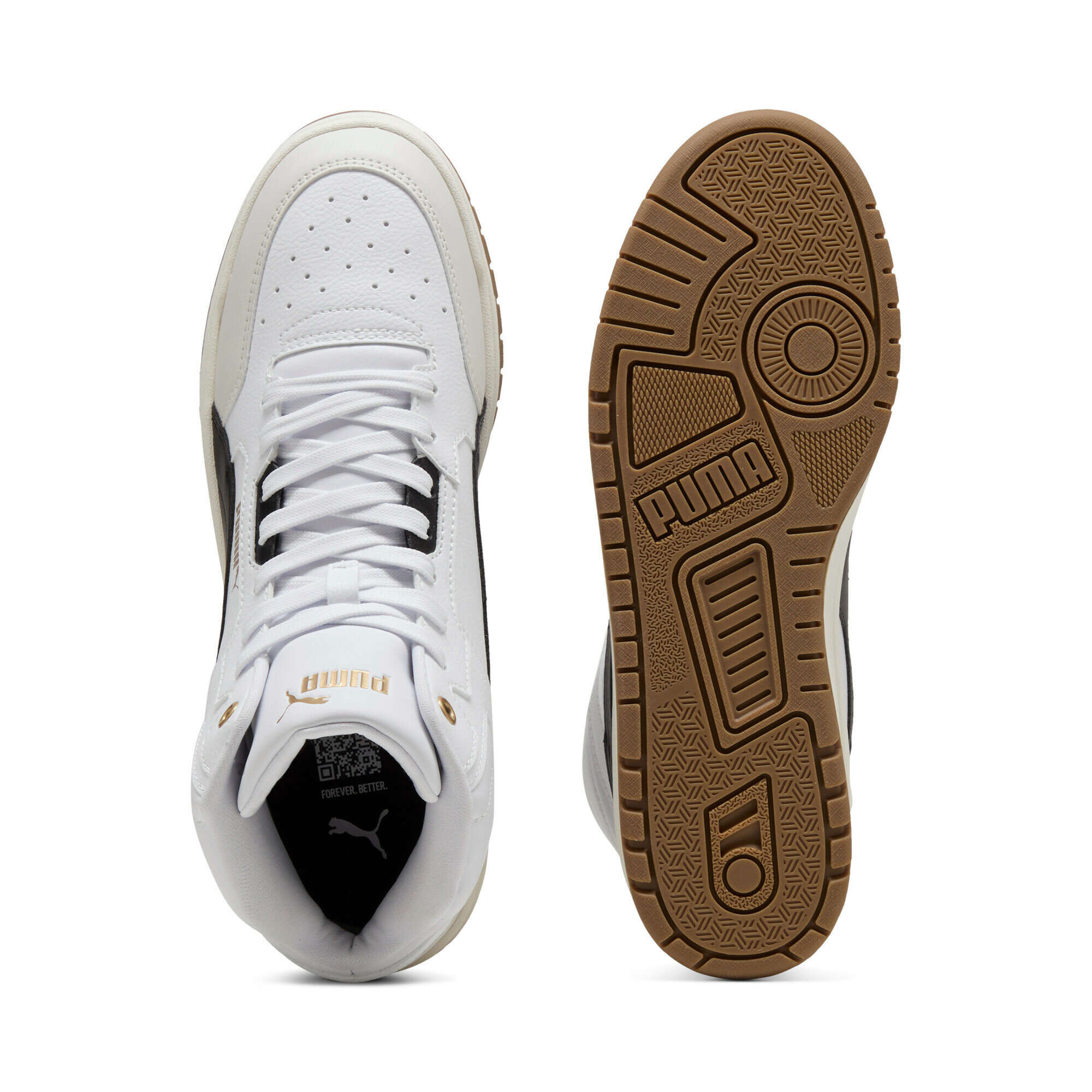 Кеды PUMA Shuffle Downtown Mid, размер 12 UK, белый — фото 1