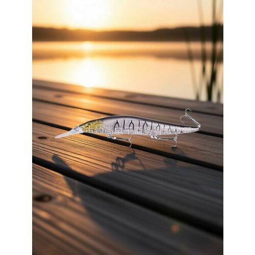 Воблер 135мм 16гр, для ловли щуки и судака на глубине до 4 метров.