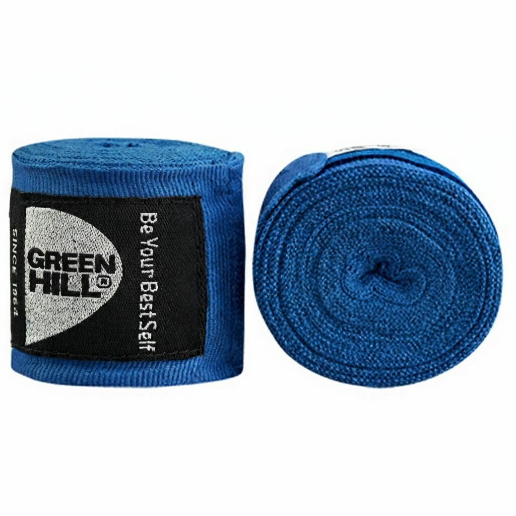 Эластичные боксерские бинты Green Hill синие