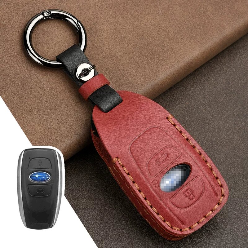 Защитный чехол для ключа Subaru для моделей Forester, Outback, XV, Legacy, Impreza - Ярко-красный чехол с надежной