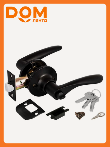 Изображение товара Дверная ручка-кноб для межкомнатной двери PUNTO 6020 BL-E черный