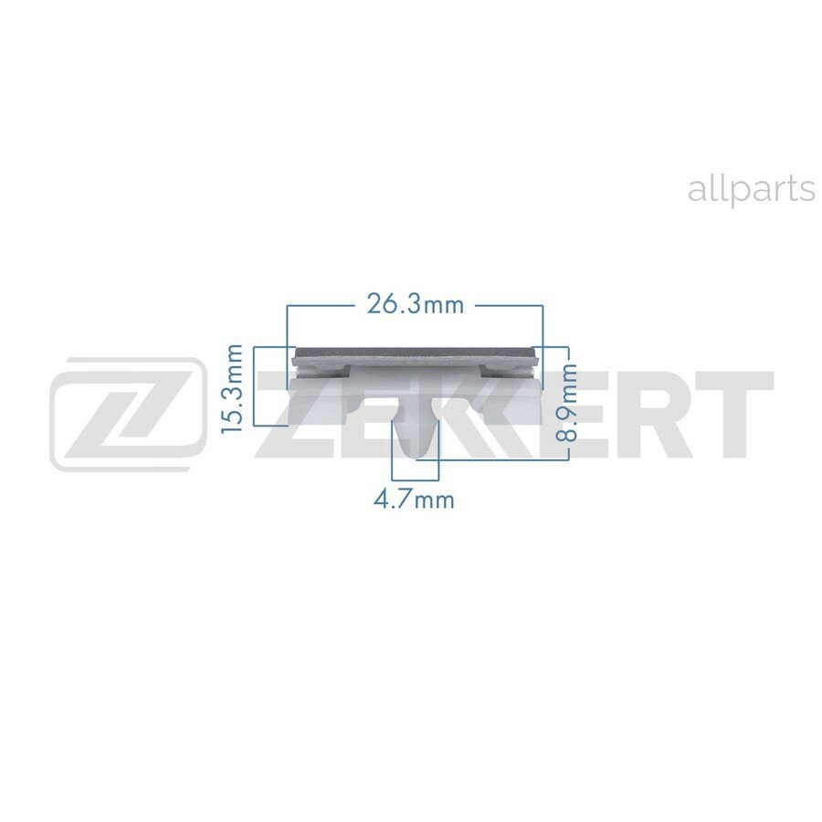 ZEKKERT BE-3976 Клипса крепёжная BMW (миним. кол-во заказа 10 шт)