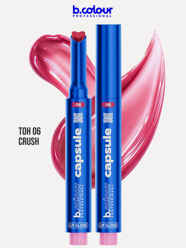 Изображение товара B.COLOUR PROFESSIONAL Блеск для губ бальзам увлажняющий CAPSULE 06 Crush