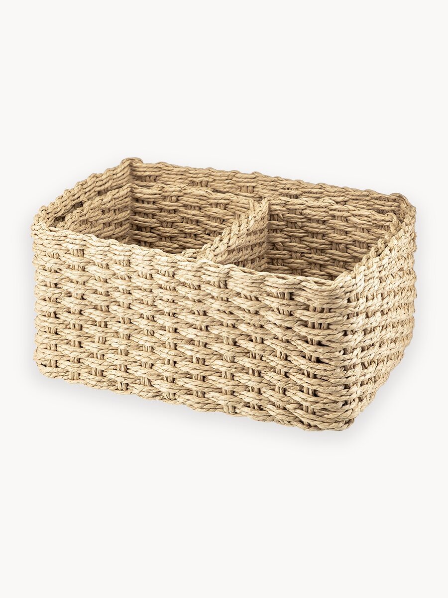 Корзинка плетеная 3 шт El Casa, 1 корзинка 28х22х14 см, 2 корзинки - 18х14х11 см, набор