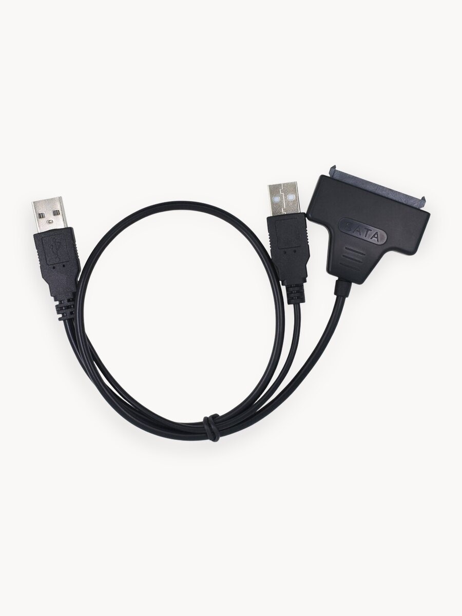 Кабель-адаптер PALMEXX USB2.0-SATA с гнездом для доп. питания
