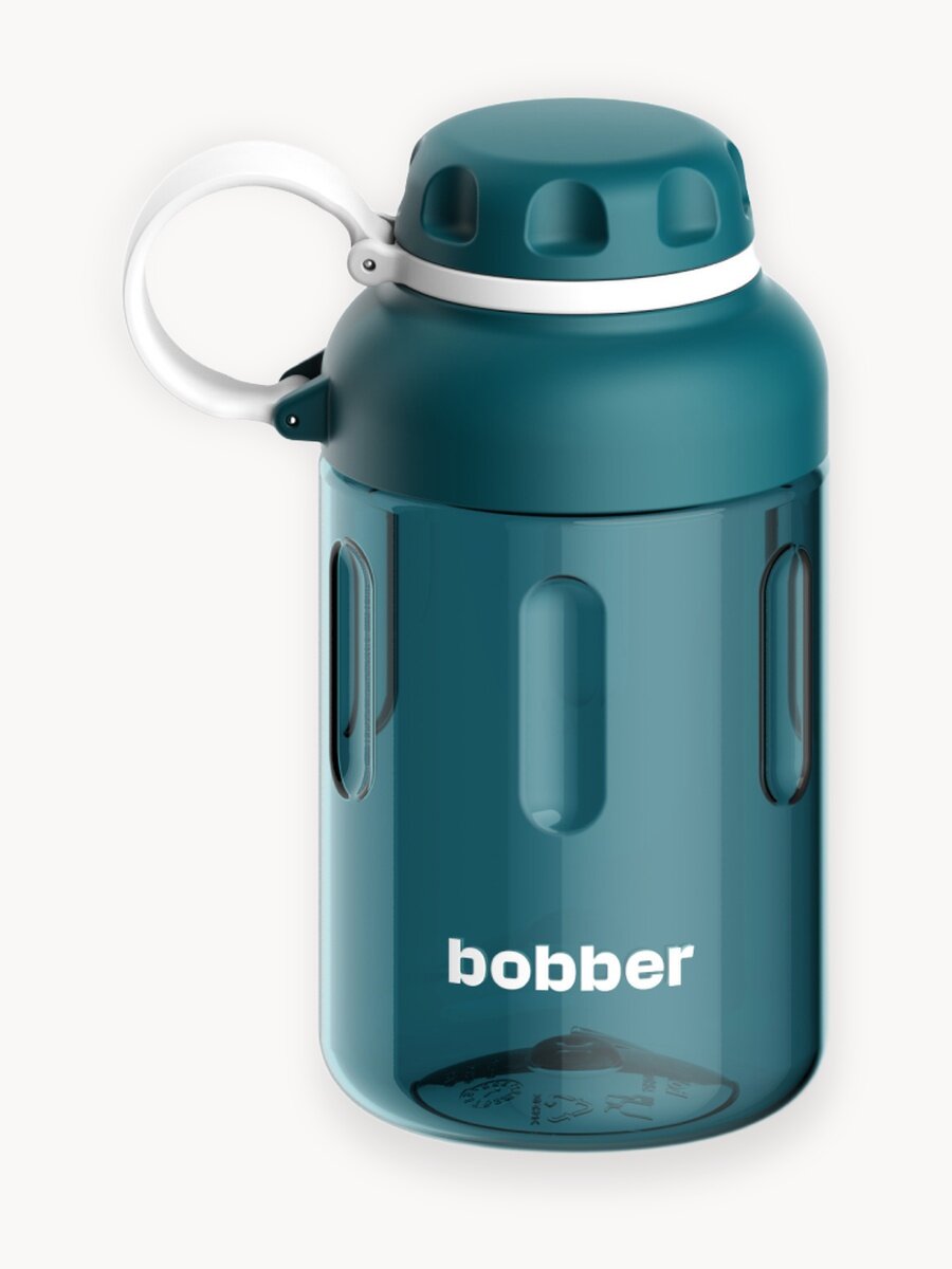 Бутылка для воды спортивная Bobber Tritan темно-бирюзовый, 590 мл