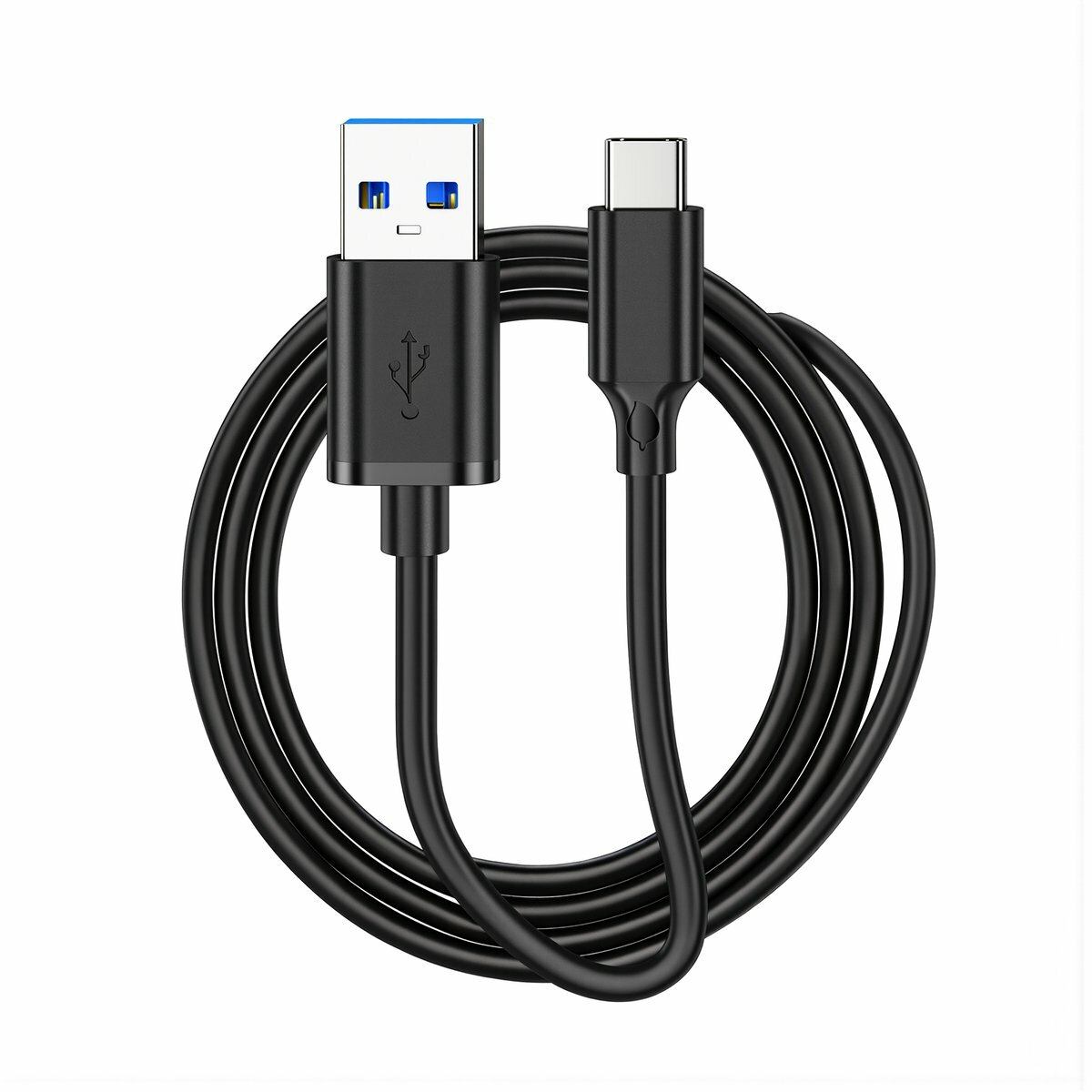 Кабель USB 3.0 Type-C скорость передачи 10 Гбит/с зарядка 60 Вт длина 0.5 метра подходит для ноутбуков телефонов планшетов внешних жестких дисков, 0.3 метра