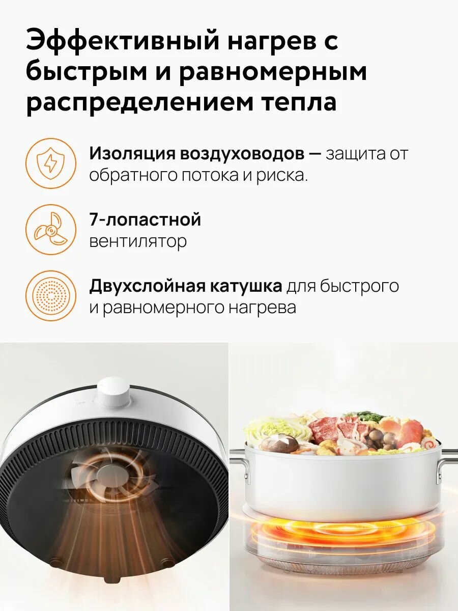 Изображение Xiaomi Индукционная настольная плита MDCLO03CM CN, белый