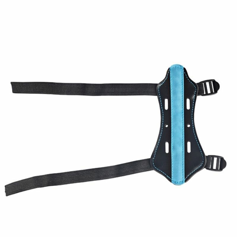 Детский лук и стрелы с перфорированной накладкой на руку-синий