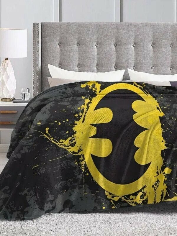MXEB Плед с фотопринтом Batman Пледы Бэтмен , Фланель, 200 см х 150 см