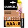 Батарейка DURACELL BASIC ААA/LR03-8BL Duracell